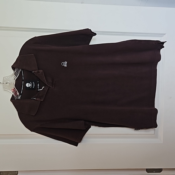 Marc ECKO Size Medium Brown Polo - Picture 1 of 4